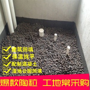 廠家批發(fā)陶?；靥钚l(wèi)生間廁所建筑陶粒輕混凝土保溫混凝土陶粒批發(fā)