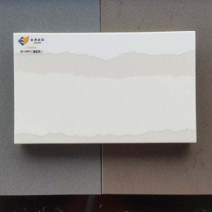 純白石英石臺(tái)面板魚肚白石英石板材批發(fā)廚房浴室單色石英石